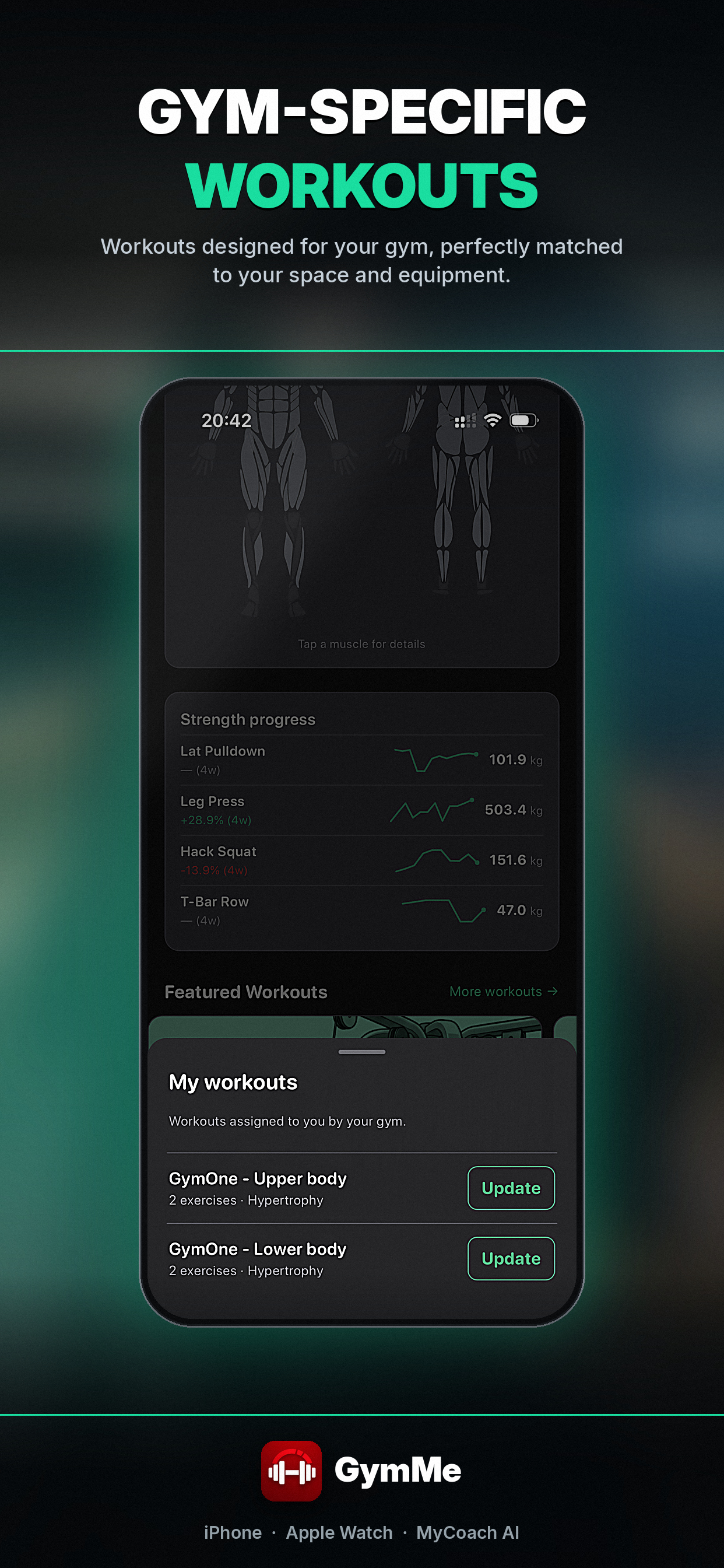 GymMe: gym-specific workouts